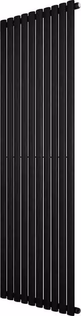 Radiador de columna ovalado simple Monster Shop en acero al carbono color negro de 180 x 60 cm con 1585 W