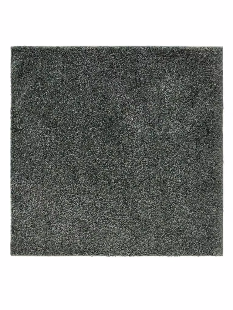 Alfombra de pelo largo Benuta de diseño moderno y forma cuadrada en color verde, An/P: 200 x 200 cm