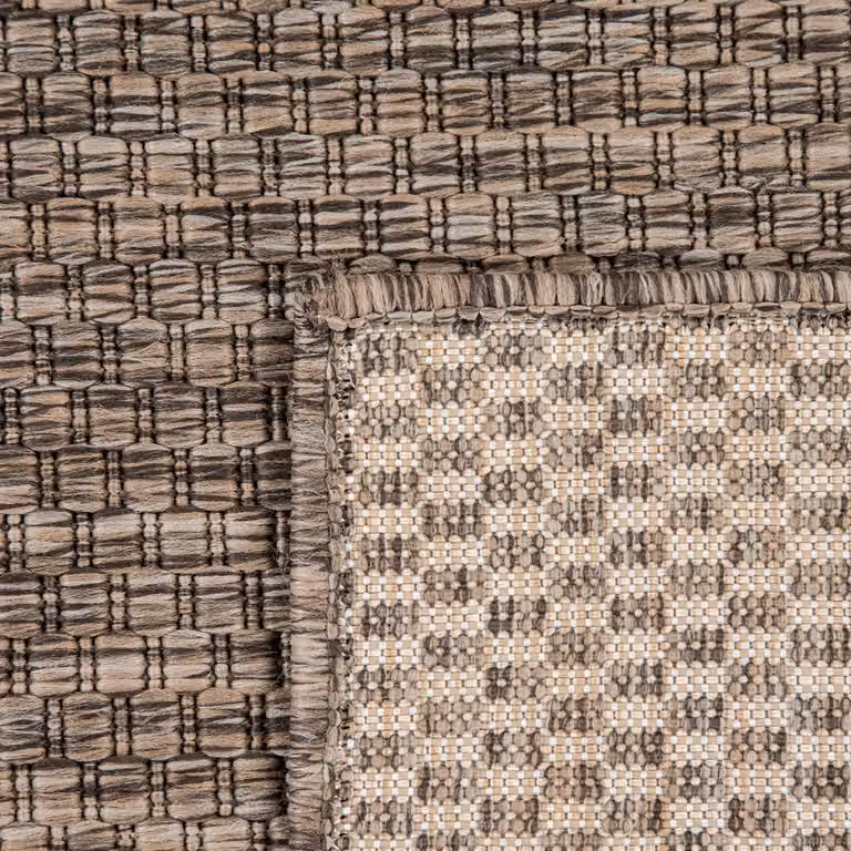 Alfombra Venezia para interior y exterior, color beige, An/P: 140 x 200 cm