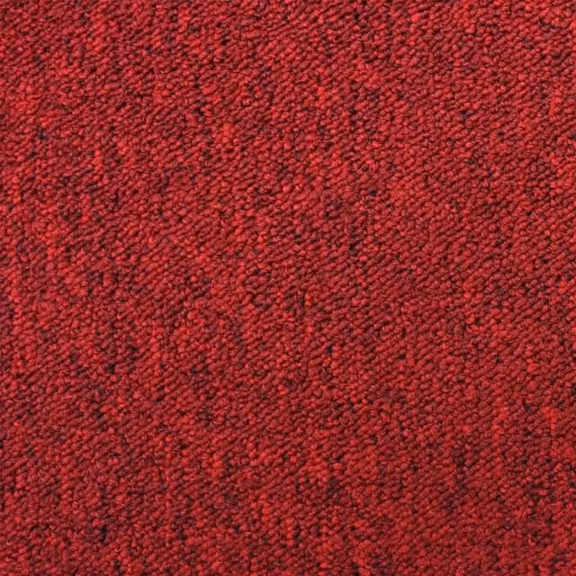 Pack de 20 losetas de moqueta adhesivas Monster-shop de 50 x 50 cm, cobertura de 5 m², color rojo escarlata para casa, oficina o taller
