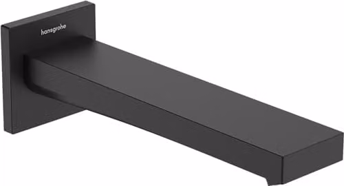 Caño de bañera Hansgrohe Tecturis E de montaje en pared en negro mate