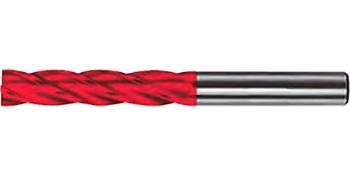 Broca helicoidal de acero inoxidable con punta de carburo de color rojo de 14 mm