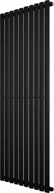 Radiador de columna ovalado simple Monster Shop en acero al carbono color negro de 160 x 60 cm con 1406 W