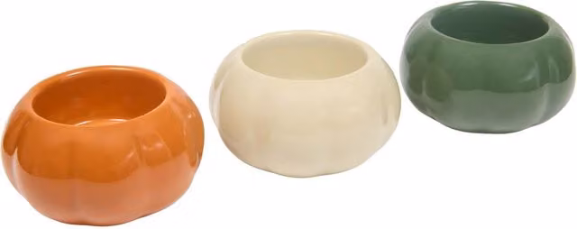 Portavelas Lisière de Atmosphera en cerámica multicolor para tealight, Altura: 7 cm