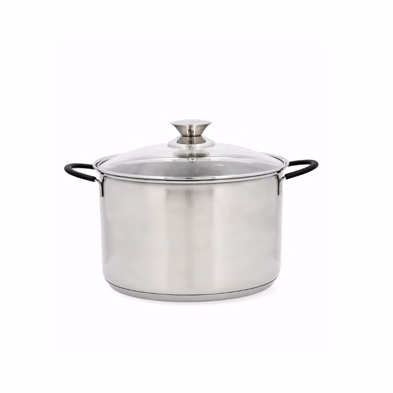Olla de acero inoxidable Sensory Quid color plata de 20 cm