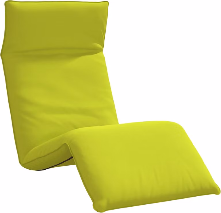 Tumbona plegable Syfax verde con reposacabezas ajustable y estructura de acero, An/P/Al: 175 x 54 x 8,5 cm