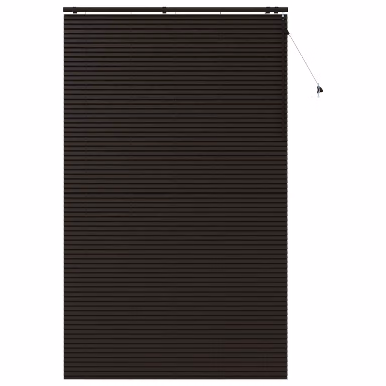 Persiana veneciana de madera vidaXL en marrón oscuro, An/Al: 160 x 250 cm, 35 mm