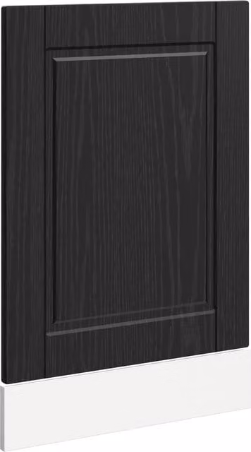 Panel de lavaplatos SYFAX en color negro acabado mate, modelo Porto Roble, An/P/Al: 45 x 1,5 x 57 cm