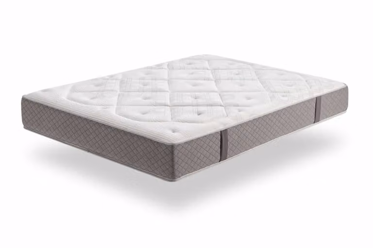 Colchón viscoelástico Moonia con gel, antibacterial y regulación de temperatura, color blanco, An/P: 160 x 200 cm, Altura: 26 cm