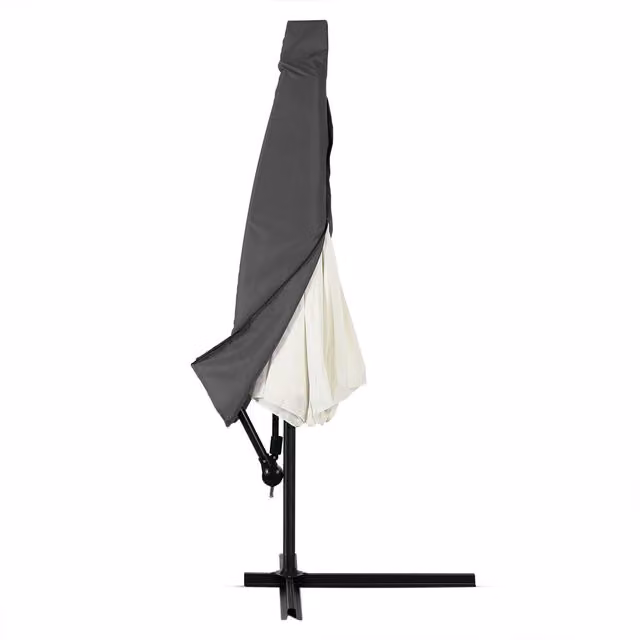 Funda de protección para parasol Deuba de poliéster color antracita Ø300 cm