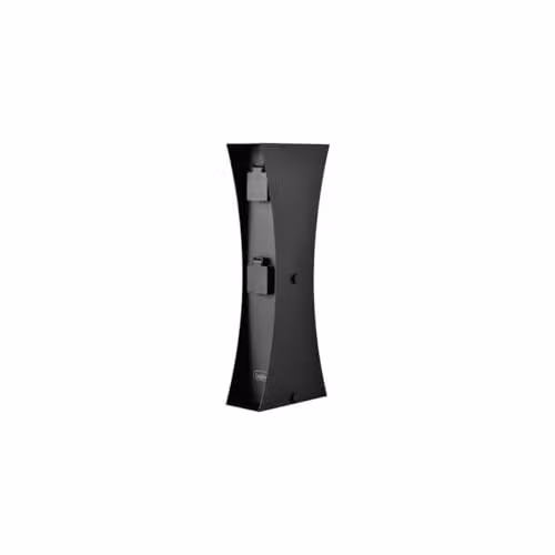 Pack de 4 postes para enchufes de exterior Ledino Connect D4A en color negro con acabado de acero inoxidable e IP44