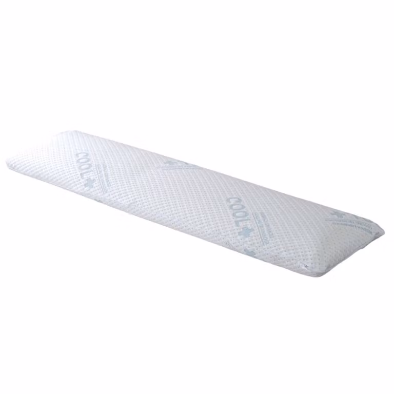 Almohadón viscoelástico Reca Bedding blanco con funda desenfundable An/P: 150 x 40 cm