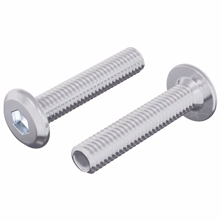 Pack de 2 tornillos de bloqueo de acero inoxidable vidaXL, color plateado, tipo Phillips avellanado, M6 x 30 mm