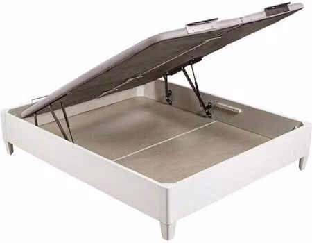 Canapé abatible Pikolin AB Infinity Box Al Aire con tapa doble y patas en color blanco An/P: 200 x 190 cm