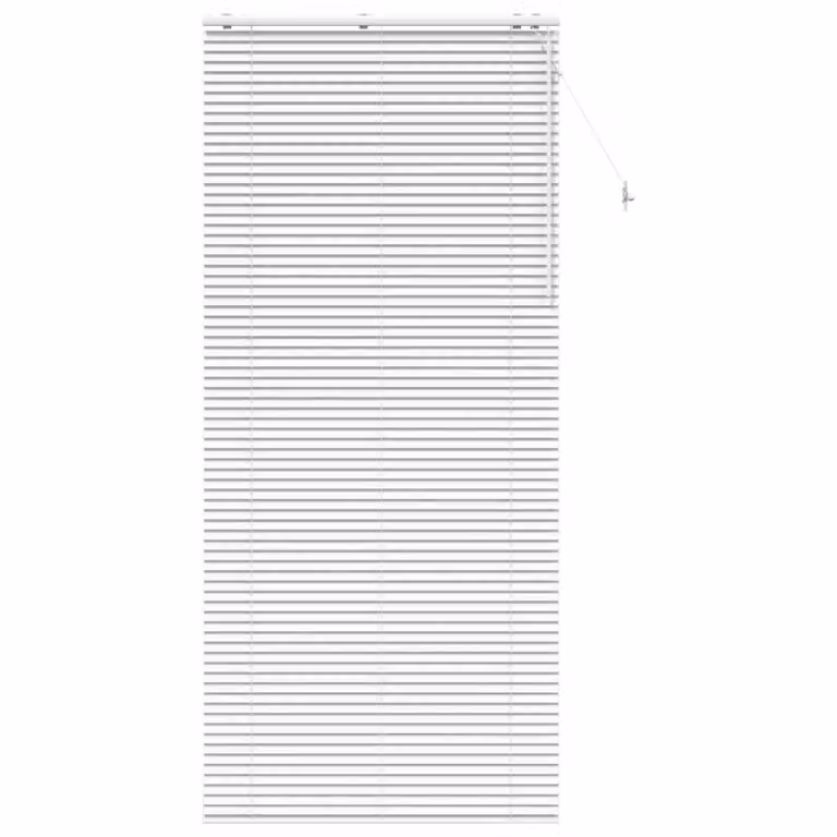 Persiana veneciana de madera vidaXL en color blanco, An/Al: 110 x 250 cm, con lamas de 35 mm