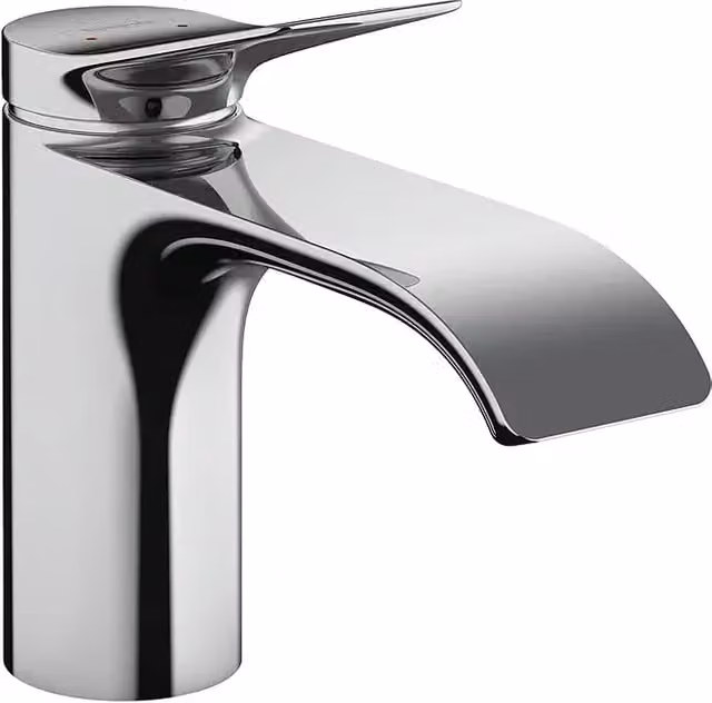 Grifo monomando para lavabo Hansgrohe Vivenis, acabado cromo, con sistema de desagüe pop-up y ahorro de agua