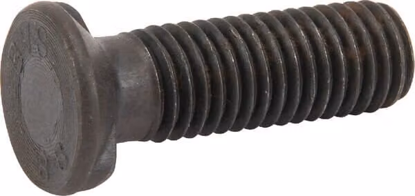 Tornillo de dos muescas Unversal M12x40 de acero 10,9 color negro blanqueado