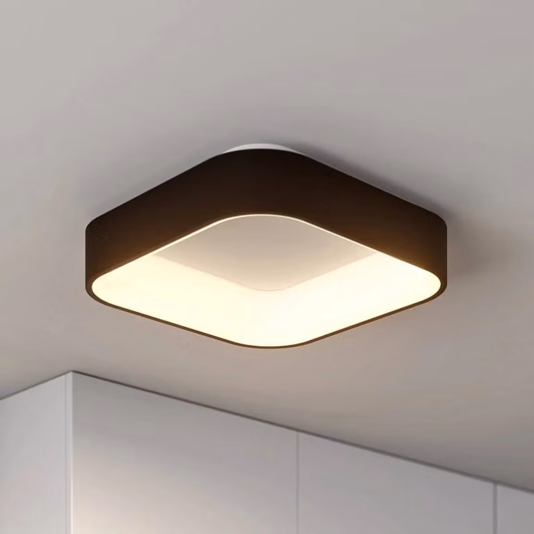 Lámpara de techo LED Arcchio atenuable en color negro para cocina de estilo moderno