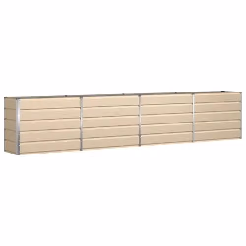 Jardinera rectangular moderna Helloshop26 para exterior en acero galvanizado multicolor An/P/Al: 480 x 50 x 45 cm