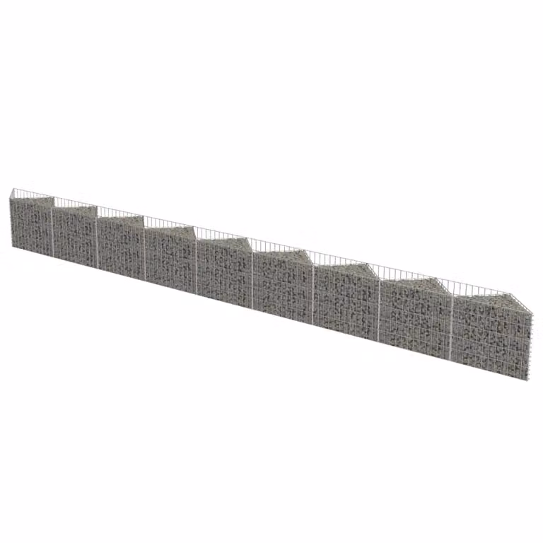 Muro de gaviones Syfax de acero galvanizado color gris An/P/Al: 630 x 30 x 50 cm