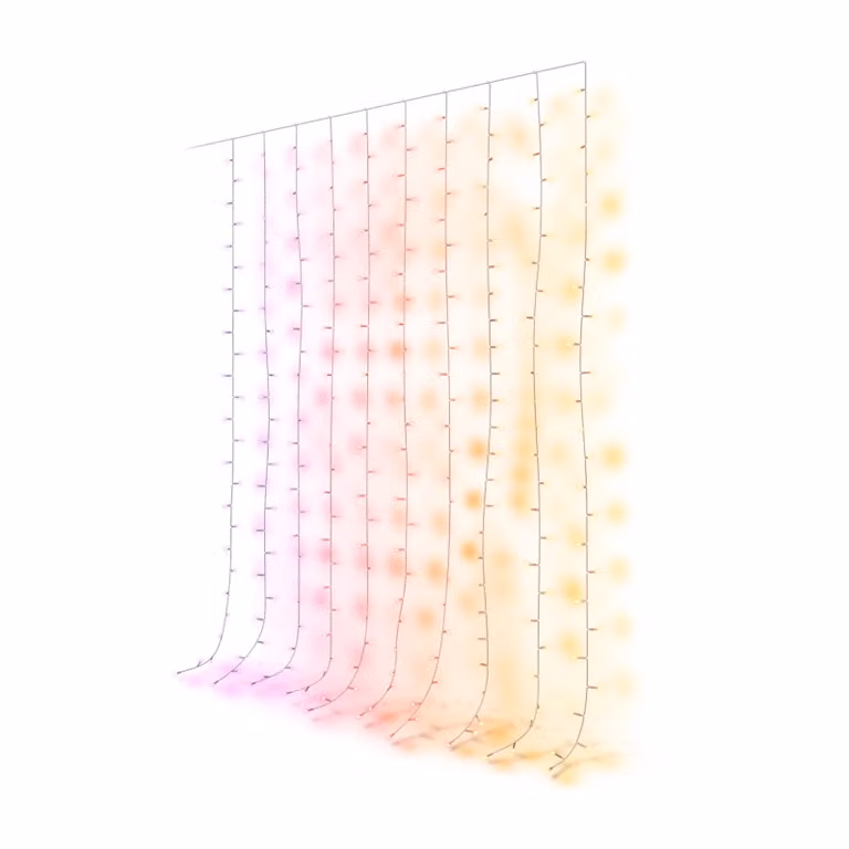 Philips Hue Festavia Luces de Cortina de Exterior Multicolour con 250 LEDs, An/Al: 135 x 200 cm