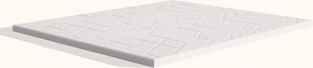 Sobrecolchón Premium Emma color blanco para adultos 200x200 cm