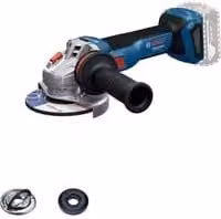 Amoladora angular inalámbrica Bosch GWS 18V-11 S Professional de 125 mm, color azul