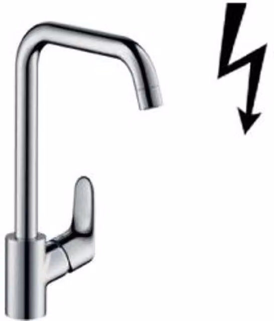 Grifo monomando de cocina Hansgrohe Focus M41 en color plata