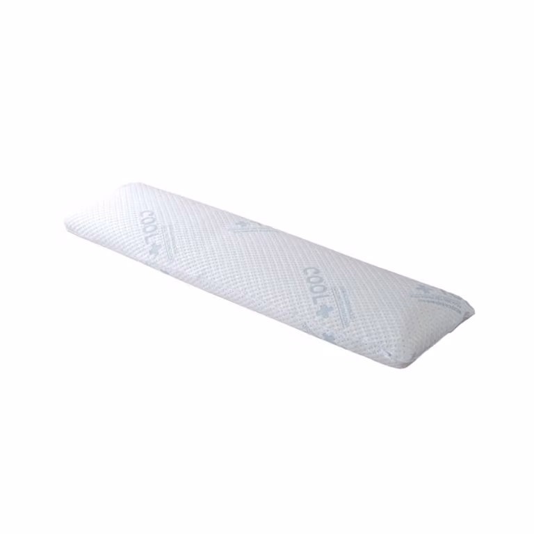 Almohadón viscoelástico Reca Bedding blanco con funda desenfundable de jacquard, transpirable y antibacterial, An/P/Al: 80 x 40 x 12 cm