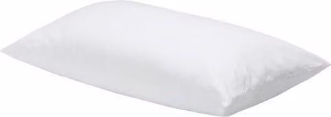 Almohada de microfibra Pikolin transpirable y antialérgica de firmeza media, color blanco, 60 x 60 cm