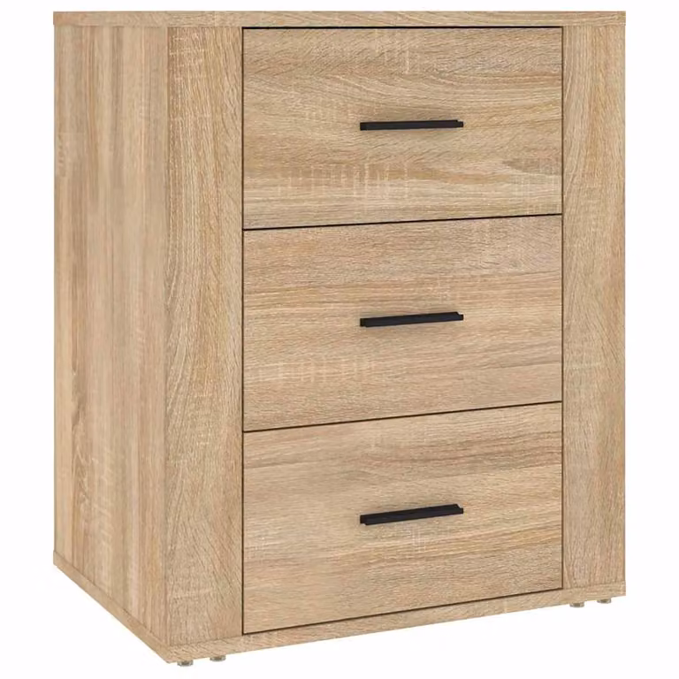 Mesita de noche moderna vidaXL de madera en color roble para dormitorio o pasillo An/P/Al: 50 x 36 x 60 cm