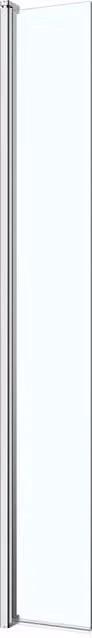 Mampara de ducha pivotante rectangular transparente Cooke & Lewis con revestimiento easy clean de 30 cm