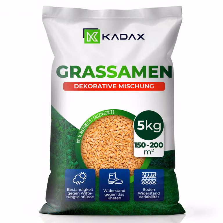 Semillas de césped ornamental Kadax para jardín, 5 kg
