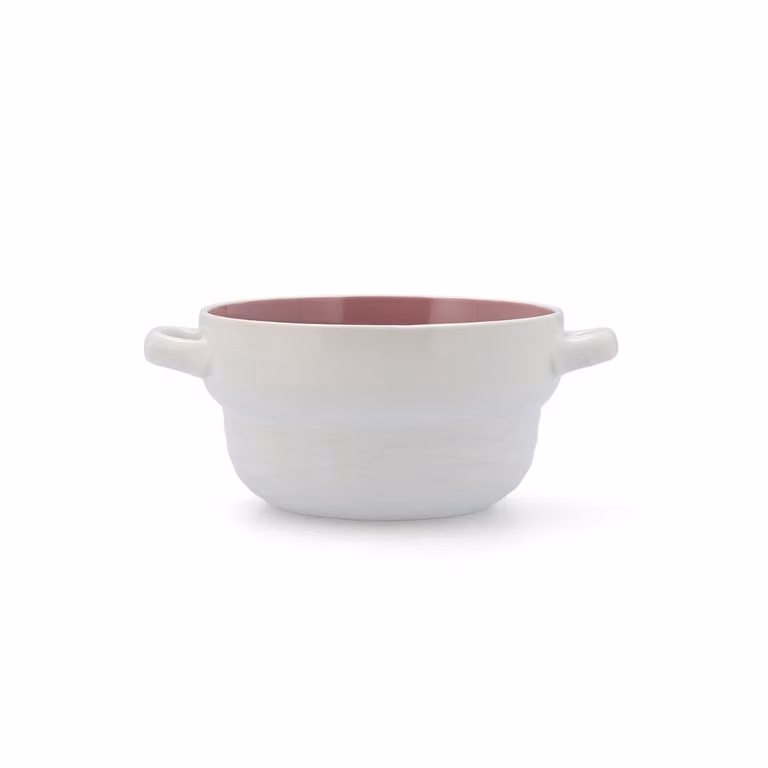 Juego de 6 boles de cerámica Vita Peoni Quid en color blanco de 50 cl cada uno