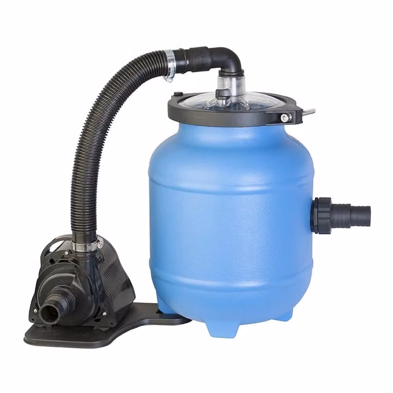 Filtro Aqualoon Gre FAQ200 con bomba para piscina de 32 mm en azul y negro