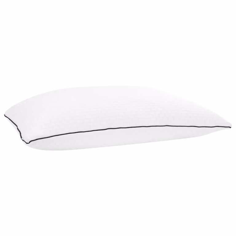 Almohada para dormir vidaXL de espuma viscoelástica con relleno de partículas, blanca, An/P/Al: 70 x 50 x 18 cm