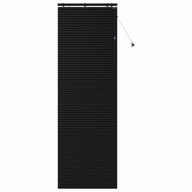 Persiana veneciana de madera vidaXL en color negro, An/Al: 70 x 250 cm