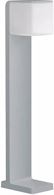 Aplique de pared exterior Steinel GL 80 SC con sensor de movimiento y bombillas LED en color plateado y blanco cálido, An/P/Al: 13 x 11 x 63,3 cm