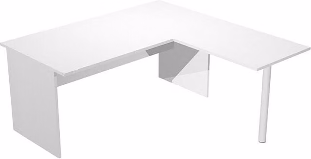 Escritorio Presto ArtExport de diseño moderno en color blanco con acabado mate, L x An x Al: 160 x 80 x 74 cm
