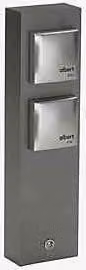 Columna de tomas eléctricas robusta GAH Alberts en aluminio color antracita con protección IP44