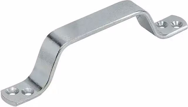 Asidero Stabilit de acero inoxidable y zinc color plata acabado pulido L x Al: 160 x 20 mm