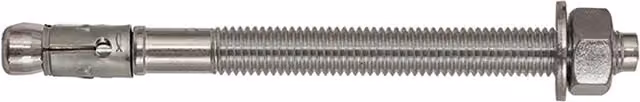 Anclaje de pernos Fischer Faz II A4 de acero inoxidable para hormigón, M12 x 81 mm (Pack de 20 unidades)