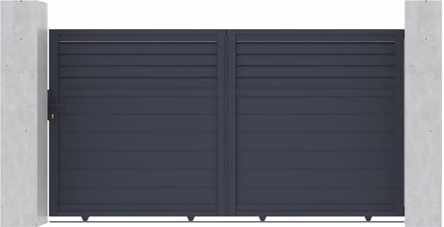Puerta corredera exterior Casanoov Carpátia de aluminio color gris antracita An/P/Al: 298 x 163 x 21 cm