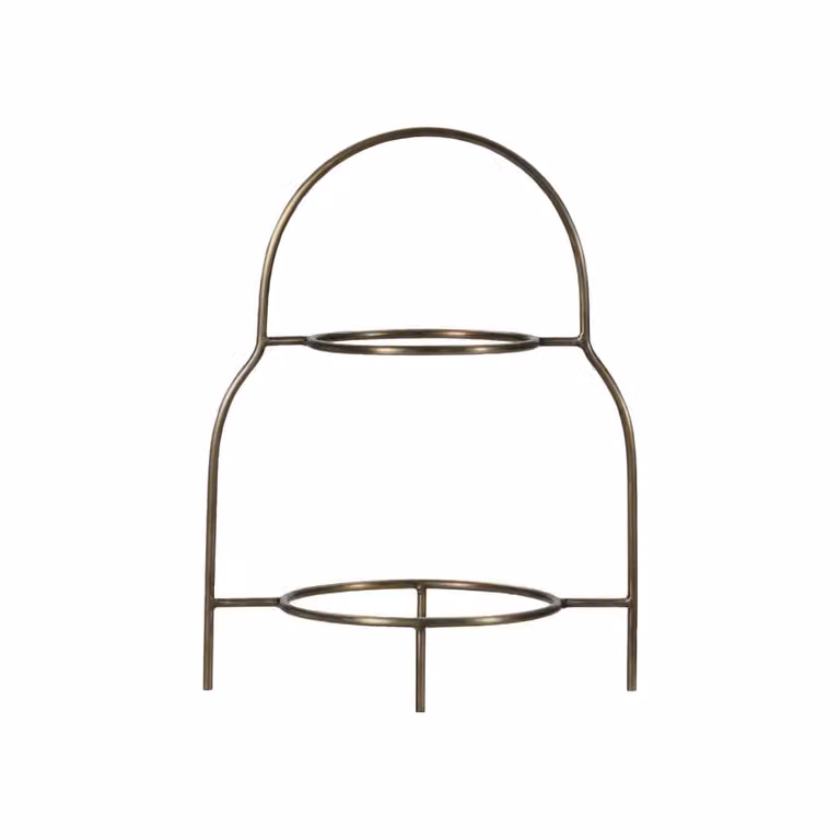 Soporte redondo de acero inoxidable dorado House Doctor