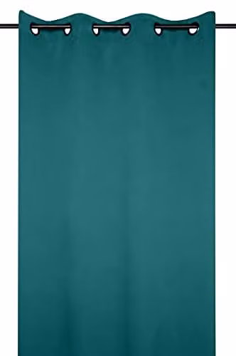 Cortina de terciopelo Rideau Notte color verde An/Al: 140 x 280 cm