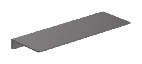 Repisa de ducha Hansgrohe AddStoris S en negro cepillado, montaje en pared, An/P/Al: 38,86 x 13,97 x 3,30 cm