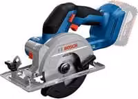 Sierra circular de mano a batería Bosch Professional GKS 18V-51 AMPShare de 18V en color azul y negro