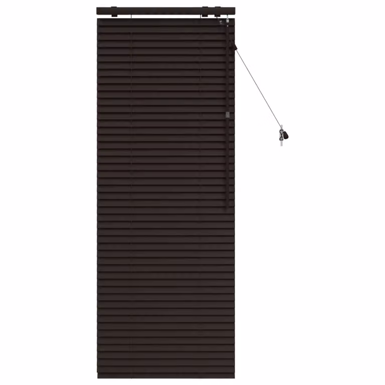 Persiana veneciana de madera vidaXL en marrón oscuro, An/Al: 60 x 160 cm, 35 mm