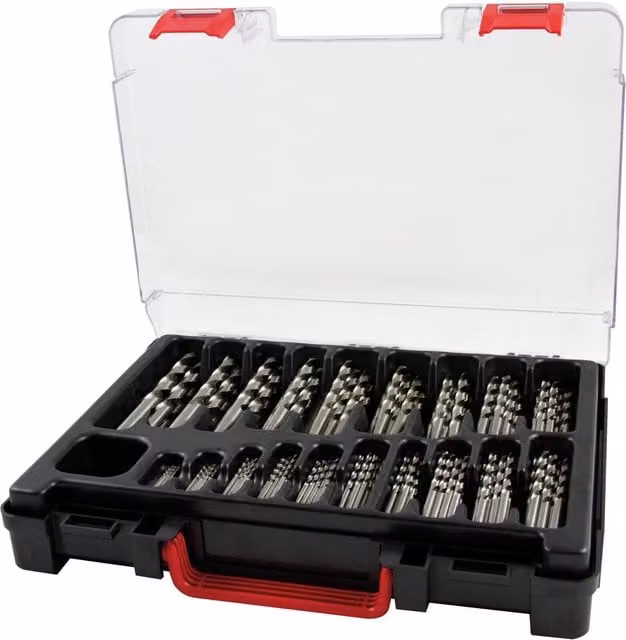Set de 130 brocas de hélice Terrax by Ruko tipo N HSS-G de acero inoxidable