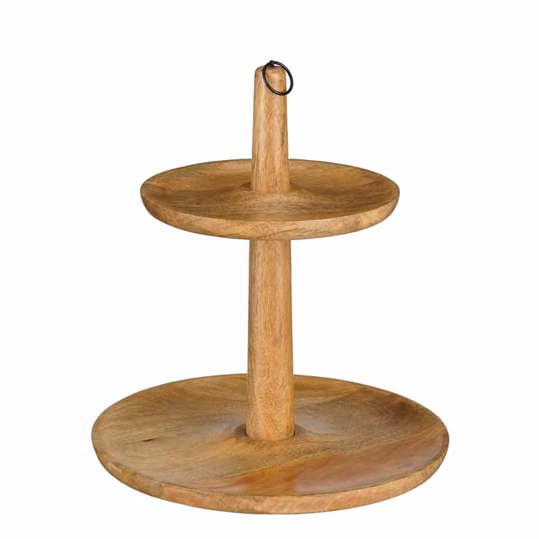 Estantería Caden de Mica Decorations en color marrón y madera, Al 36 cm x An 33 cm x P 33 cm
